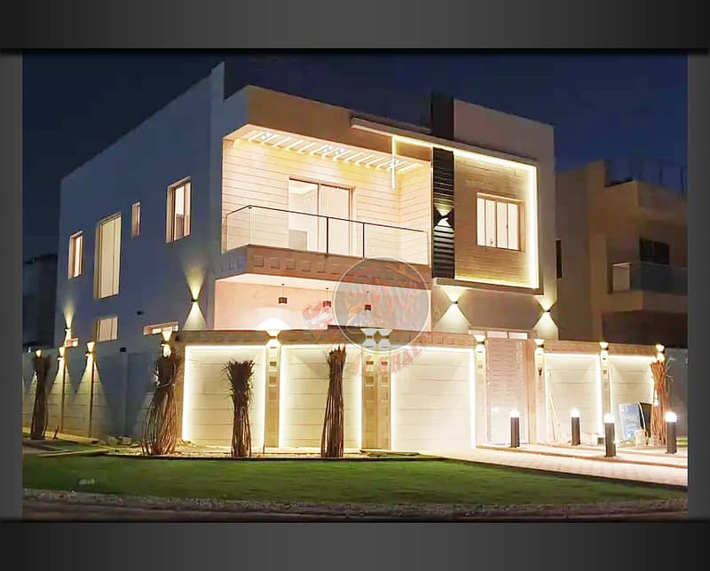 New stunning villa for sale in Ajman- great facade -FREE HOLD
