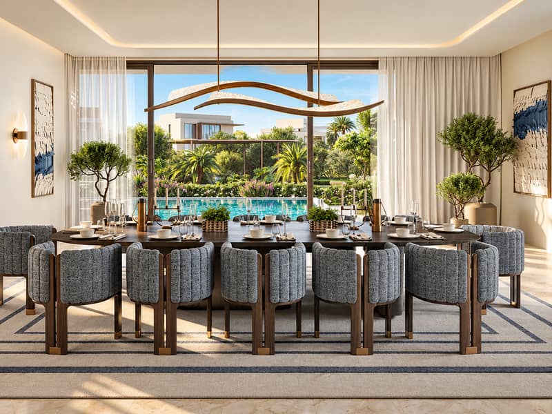 9 Luxury Dining Room Overlooking Resort Pool. png