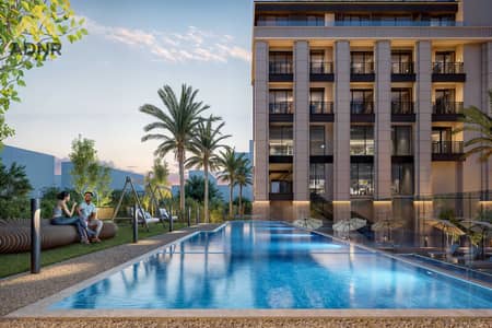 朱美拉环形村(JVC)， 迪拜 1 卧室公寓待售 - Berkeley Square Pool Retreat Night (1). png