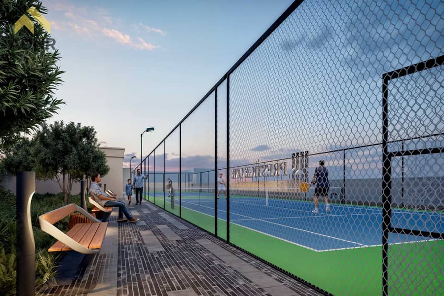12 Berkeley Square Padel Court Night View. png