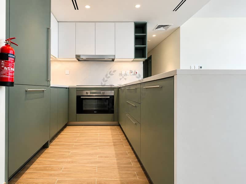 4 Modern Sage Green Galley Kitchen. jpg