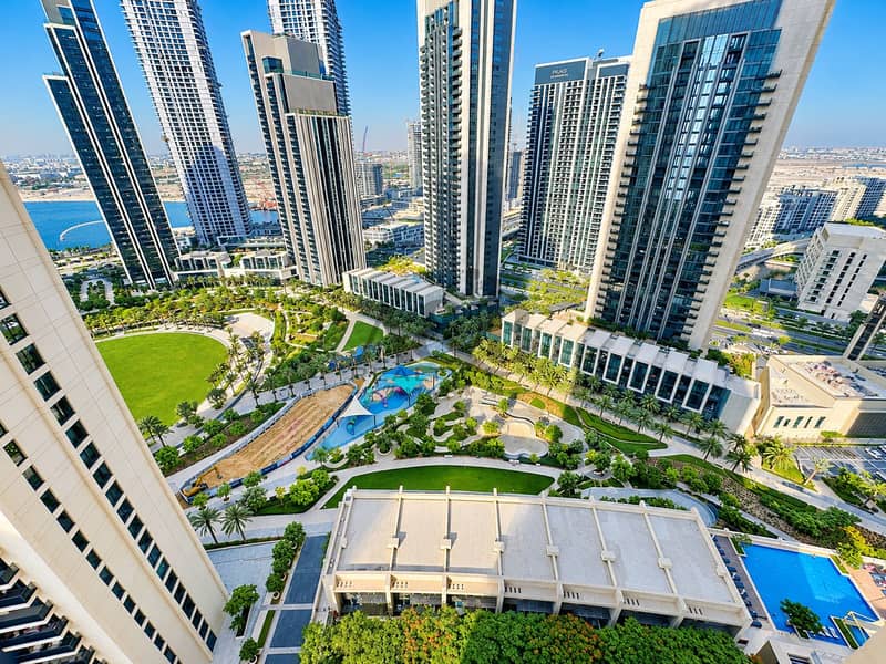 6 Skyscrapers Over a Lush Urban Garden. png