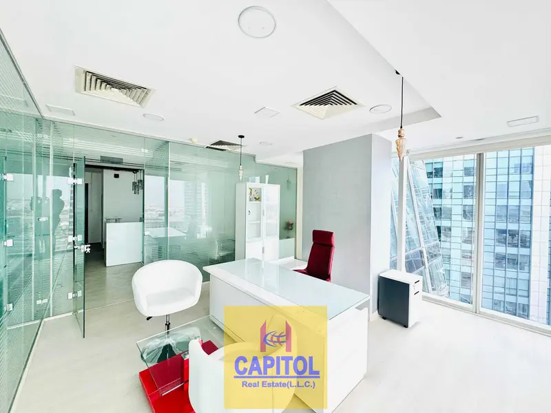 Modern White-Theme Office with Glass Partitions | Direct Owner – No Commission