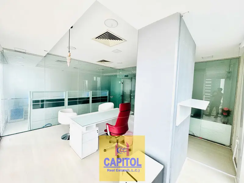 Modern White-Theme Office with Glass Partitions | Direct Owner – No Commission