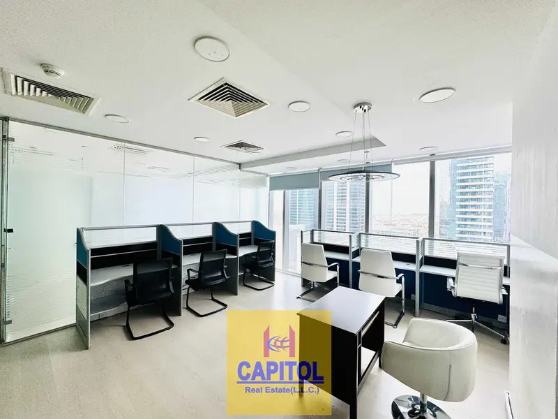 Modern White-Theme Office with Glass Partitions | Direct Owner – No Commission