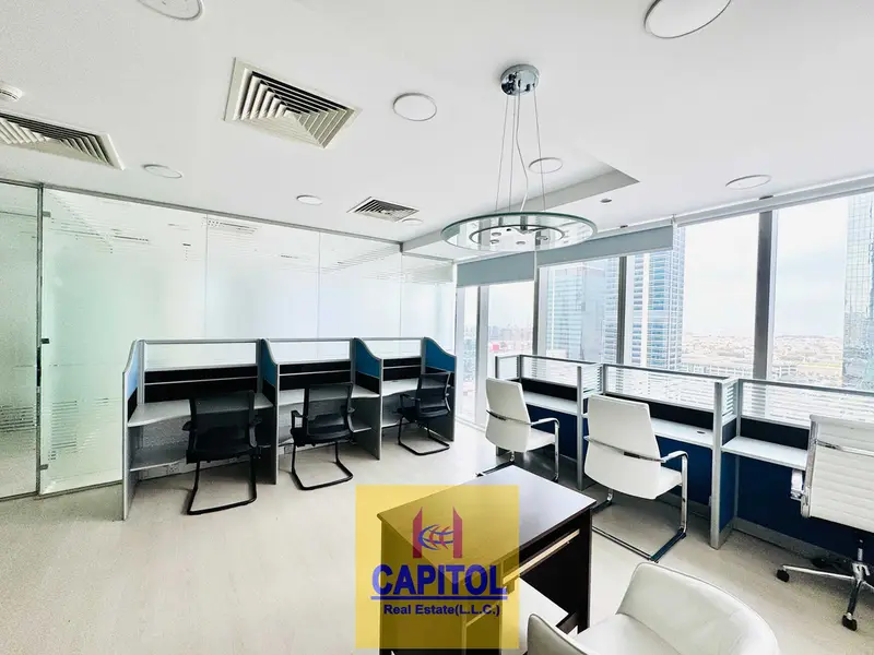 Modern White-Theme Office with Glass Partitions | Direct Owner – No Commission
