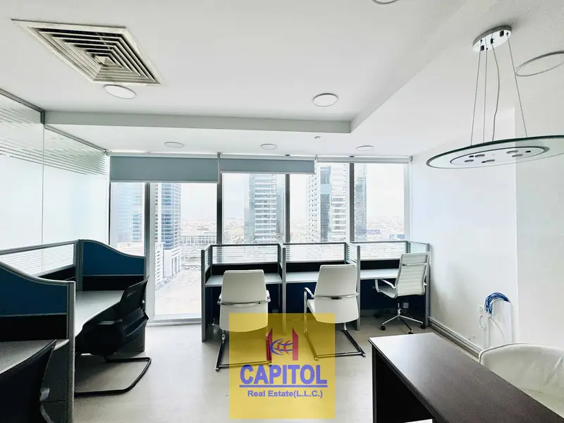 Modern White-Theme Office with Glass Partitions | Direct Owner – No Commission