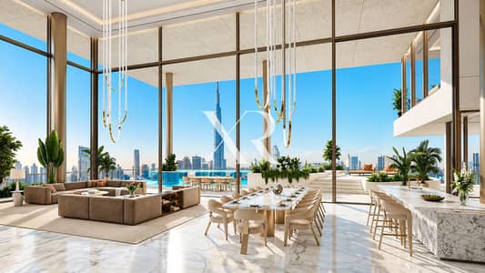 4 habitaciones Apartamento para en Venta en La Mer, Dubai - Dubai Penthouse Overlooking Burj Khalifa. png 4 habitaciones Apartamento para en Venta en La Mer, Dubai - Dubai Penthouse Overlooking Burj Khalifa. png