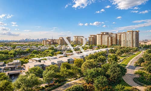 3 Bedroom Apartment for Sale in Expo City, Dubai - Lush Modern Community Panorama. png
