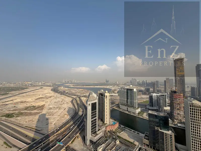 High-Floor Fully Furnished 1BR | Canal & Skyline View |
