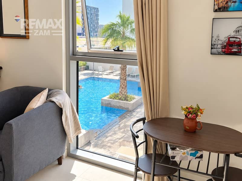 6 Fully Furnished | Pool View | Ready to move in
