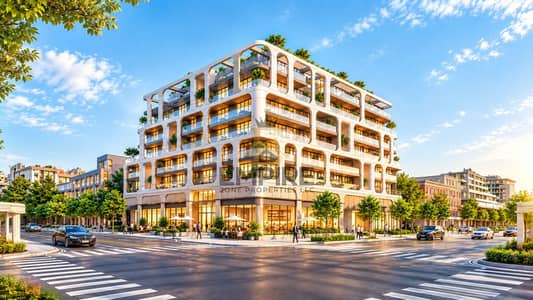 Офис Продажа в Интернашнл Сити Фейз 2 (Варсан 4), Дубай - Sunny Curved-Frame Urban Mixed-Use Center. png