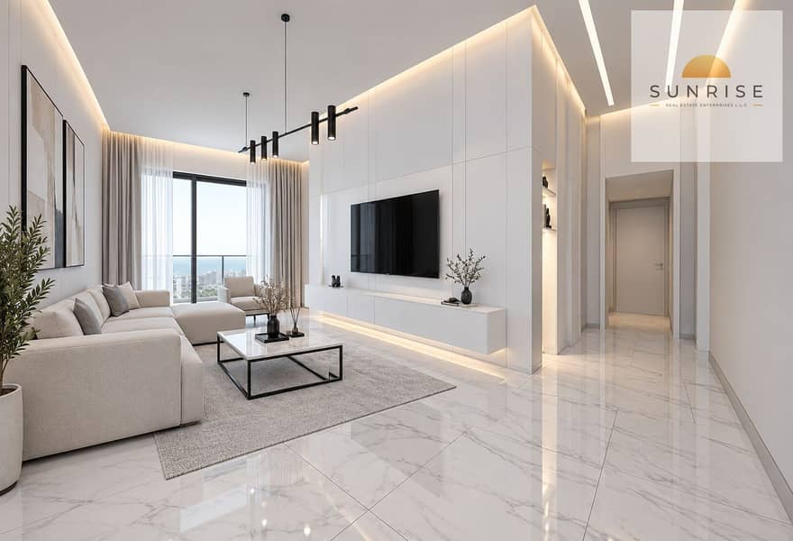 2 Minimalist Luxury Living Room with Marble Floors. png