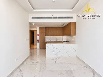 梅丹城， 迪拜 1 卧室单位待租 - Modern Marble-Floored Open-Plan Kitchen. png