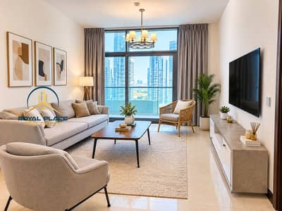 2 Camere Appartamento in affitto a Jumeirah Lake Towers (JLT), Dubai - Modern City View Living Room. png