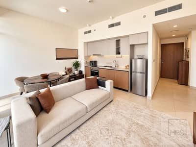 迪拜溪港， 迪拜 1 卧室单位待租 - Warm Scandinavian Open-Plan Apartment. png