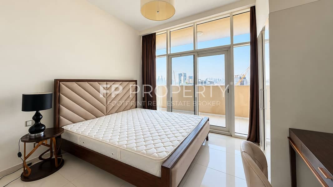 10 Sunlit Minimalist Bedroom with City View. png