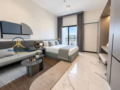 Studio te Huur in Mohammed Bin Rashid City (MBR City), Dubai - Bright Modern Hotel Studio Interior. png