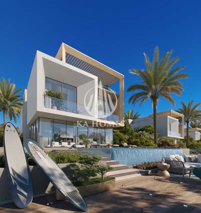 5 Slaapkamers Villa te Koop in Ajmal Makan City - Sharjah Waterfront, Sharjah - CAM03-STANDARD VILLA-LAGOON-FRONT-DAY. png