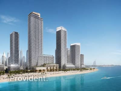 2 Bedroom Apartment for Sale in Dubai Harbour, Dubai - Corner Unit | Marina View | Directly on Beach