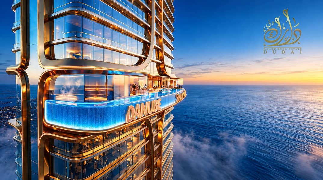 2 Futuristic Seaside Tower at Sunset. png