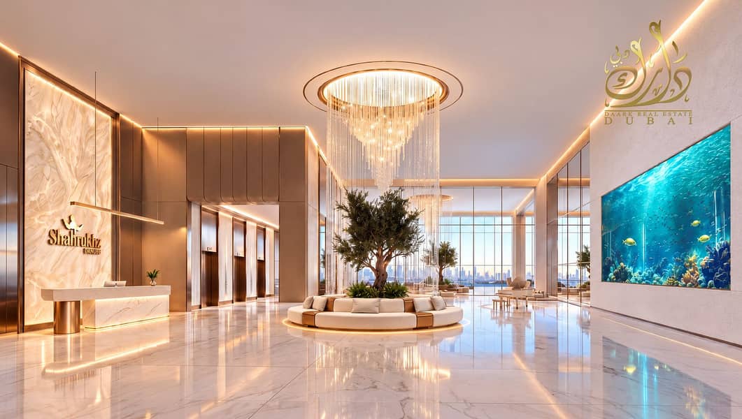 12 Luxury Lobby with Aquarium and Chandelier. png