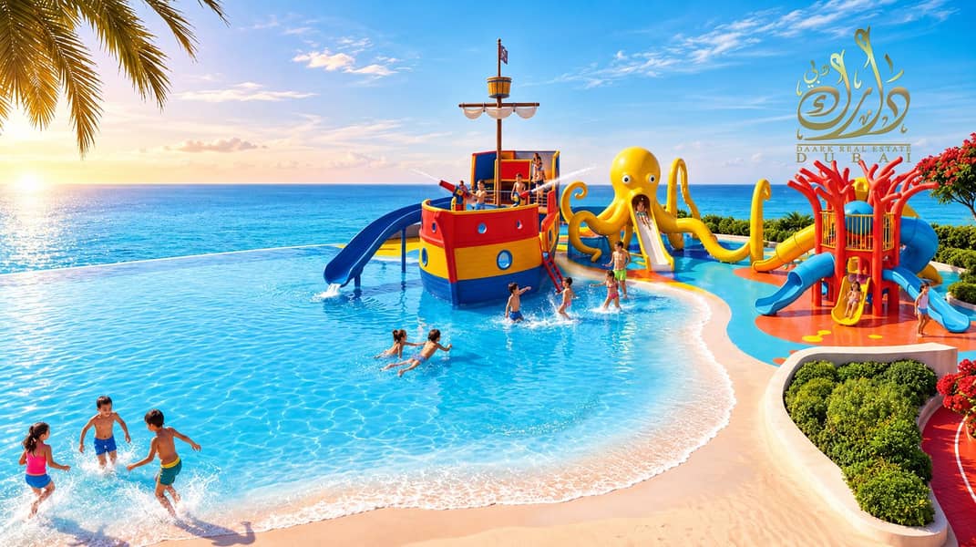 26 Tropical Pirate Ship Waterpark Sunset. png
