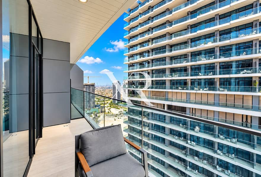 8 Modern Balcony Overlooking Urban Towers. png