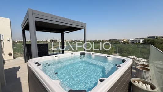 3 Bedroom Villa for Rent in Dubai Hills Estate, Dubai - Rare Standalone | Burj & Golf Course View | Fully Furnished 3 Bedroom Villa for Rent in Dubai Hills Estate, Dubai - Rare Standalone | Burj & Golf Course View | Fully Furnished