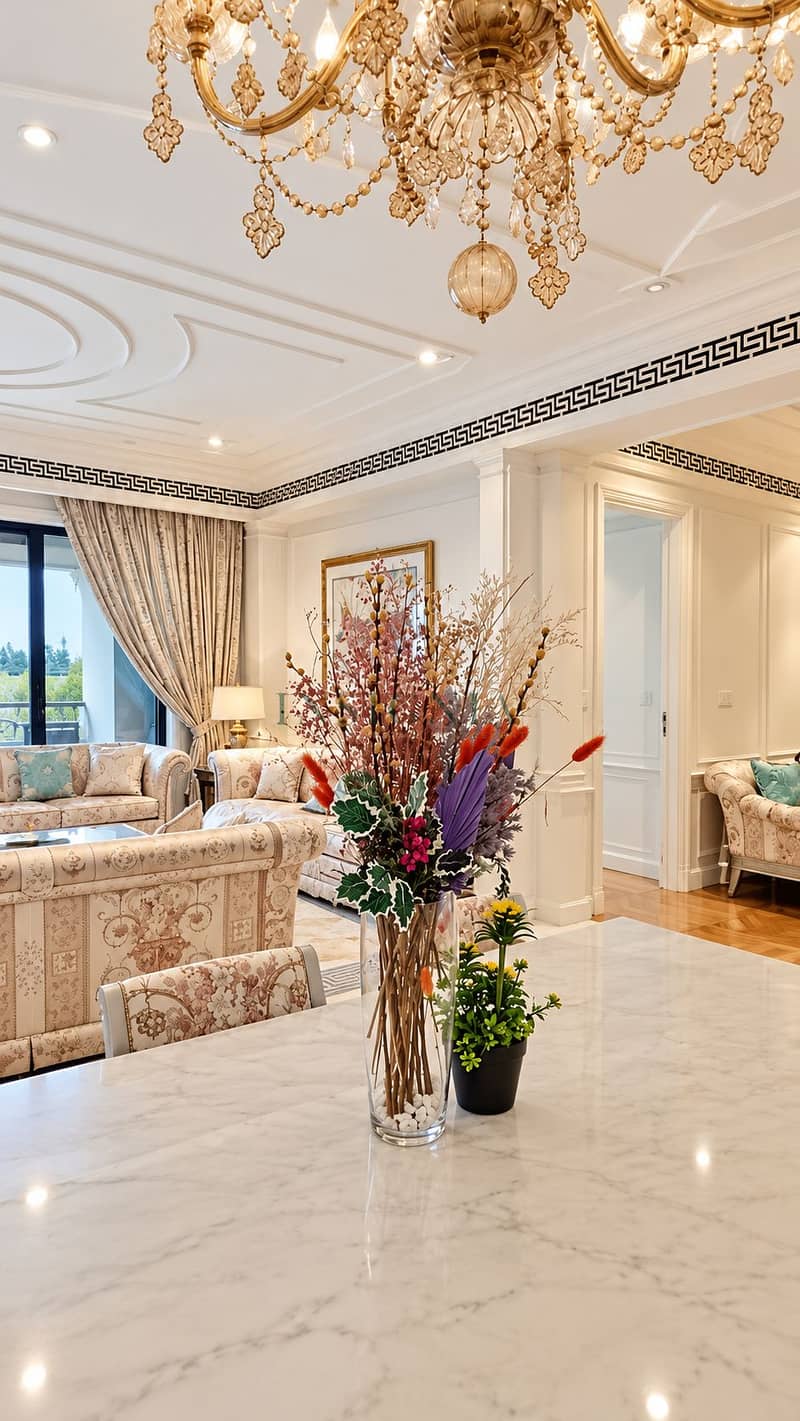 4 Elegant Marble Island Living Room. png