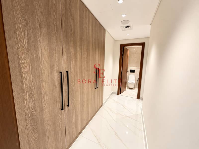 9 Modern Oak Wardrobe Hallway to Bathroom. png
