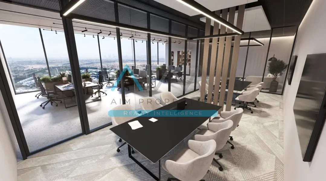 Glass-Faced Office | Samana Barari Avenue | Pool & City Views