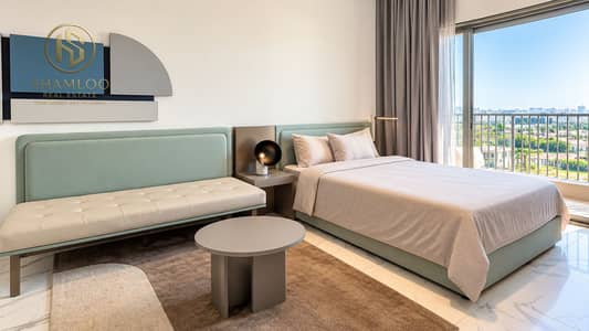 استوديو للايجار في مدينة محمد بن راشد (MBR City)، دبي - Modern Mint Bedroom with City Views. png استوديو للايجار في مدينة محمد بن راشد (MBR City)، دبي - Modern Mint Bedroom with City Views. png