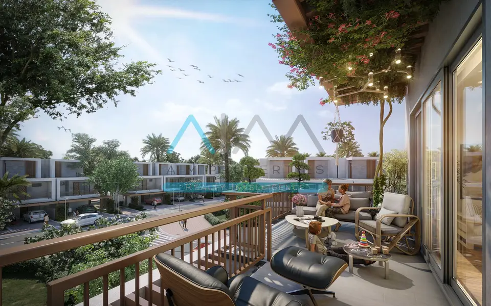 4BR Villa | Verona DAMAC Hills 2 | Balcony & Park View