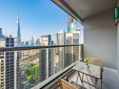 1 Bedroom Flat for Rent in Downtown Dubai, Dubai - Fully Furnished | Burj Khalifa View | High Floor 1 Bedroom Flat for Rent in Downtown Dubai, Dubai - Fully Furnished | Burj Khalifa View | High Floor