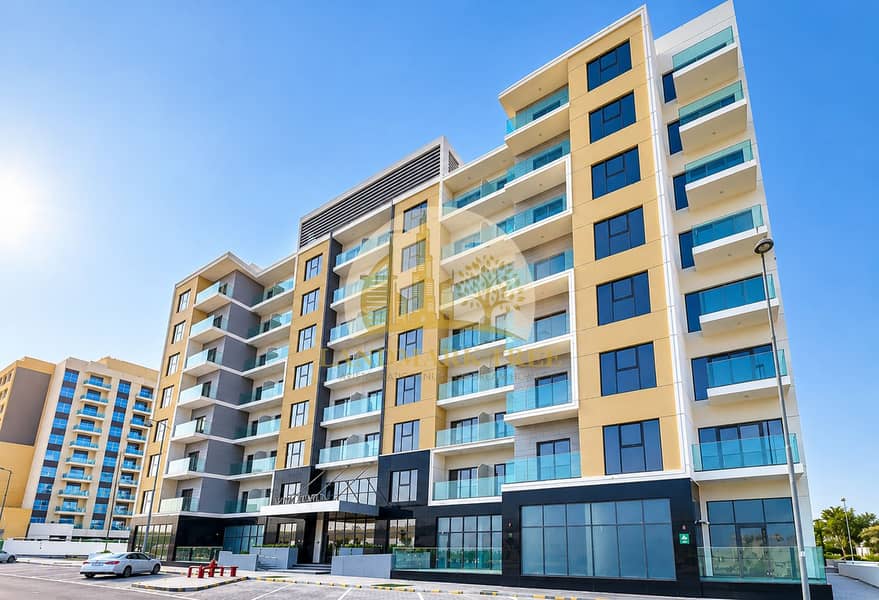 Modern Apartment Complex Under Blue Skies. png Modern Apartment Complex Under Blue Skies. png