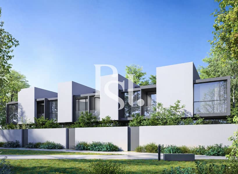 11 Modernist Townhouses Behind a Garden Wall. png