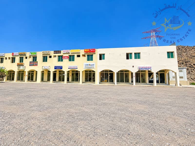 2 Desert Commercial Strip Under Blue Skies. png