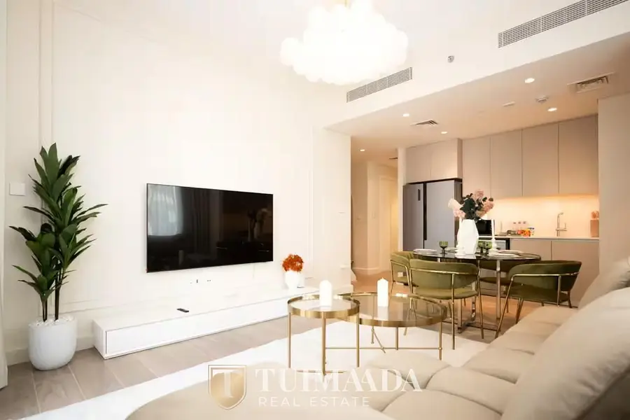 Waterfront 2BR Apartment | Lotus 1 | Furnished | Balcony & Pool Access