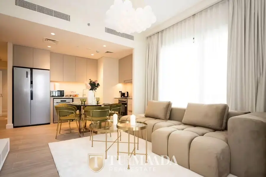 Waterfront 2BR Apartment | Lotus 1 | Furnished | Balcony & Pool Access