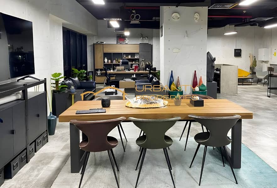 Fully Fitted Office at Latifa Tower For Rent - SZR
