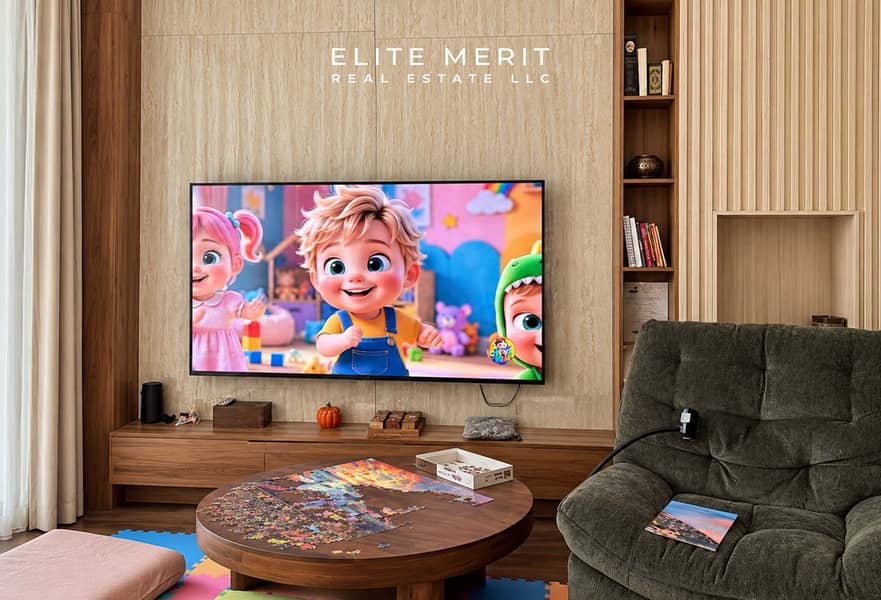 6 Cozy Family TV Corner with Puzzle Table. jpg