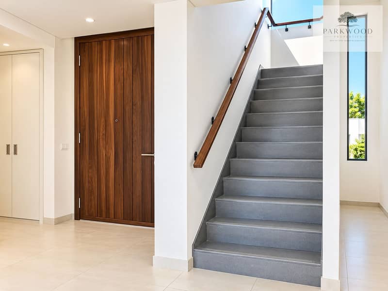 13 Modern Walnut Entryway and Staircase. png