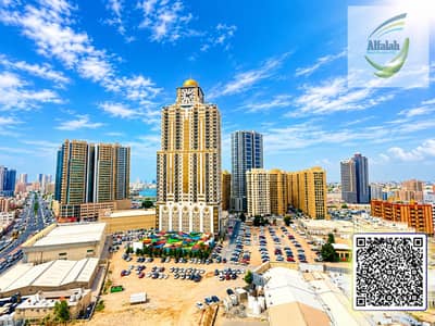 1 habitación Apartamento para en Alquiler en Al Rashidiya, Ajman - Sunny Skyline with Central Clock Tower and QR Code. png 1 habitación Apartamento para en Alquiler en Al Rashidiya, Ajman - Sunny Skyline with Central Clock Tower and QR Code. png