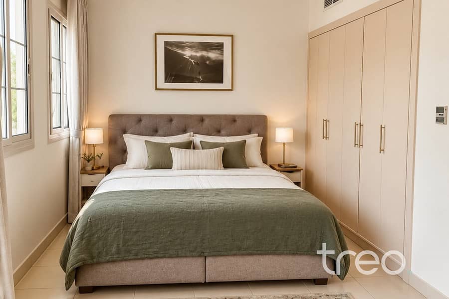 8 Calm Taupe Bedroom with Green Accents. jpg