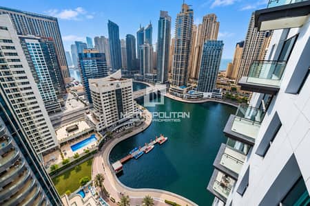 2 Bedroom Flat for Rent in Dubai Marina, Dubai - Brand New | Furnished | Marina View | High floor