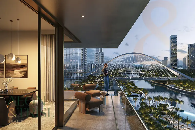 Creek Facing End Layout with Expansive Balcony