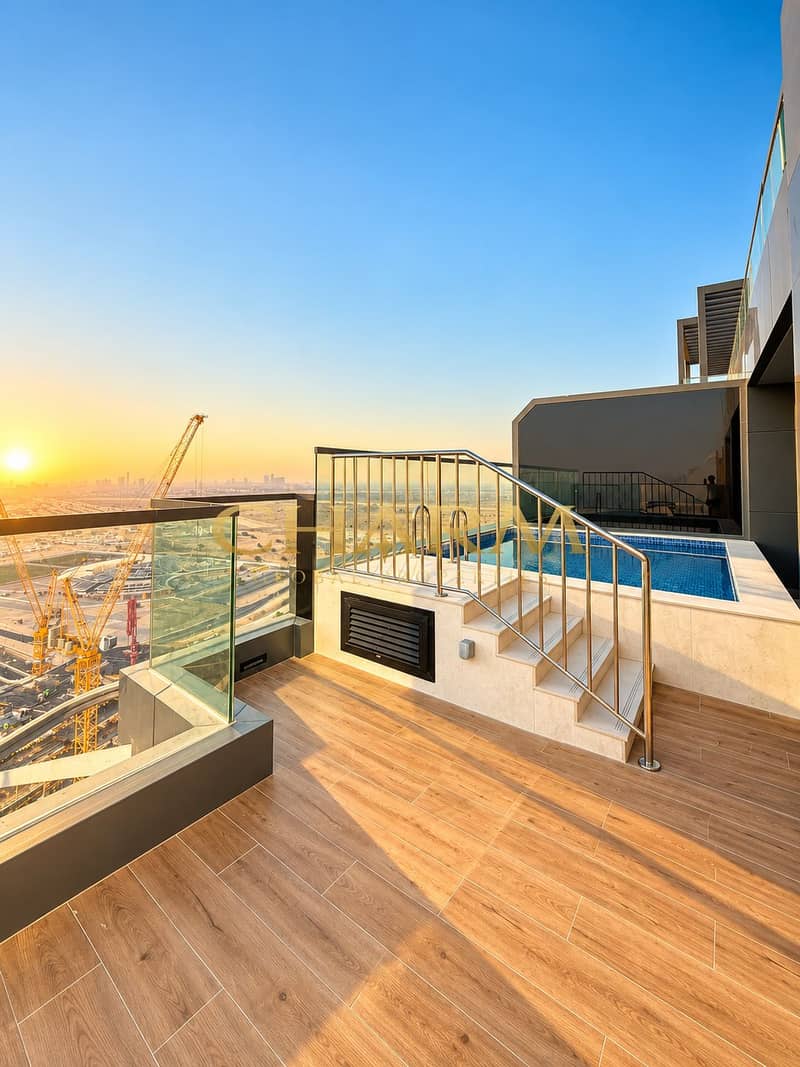 21 Luxury Rooftop Pool at Golden Hour. png