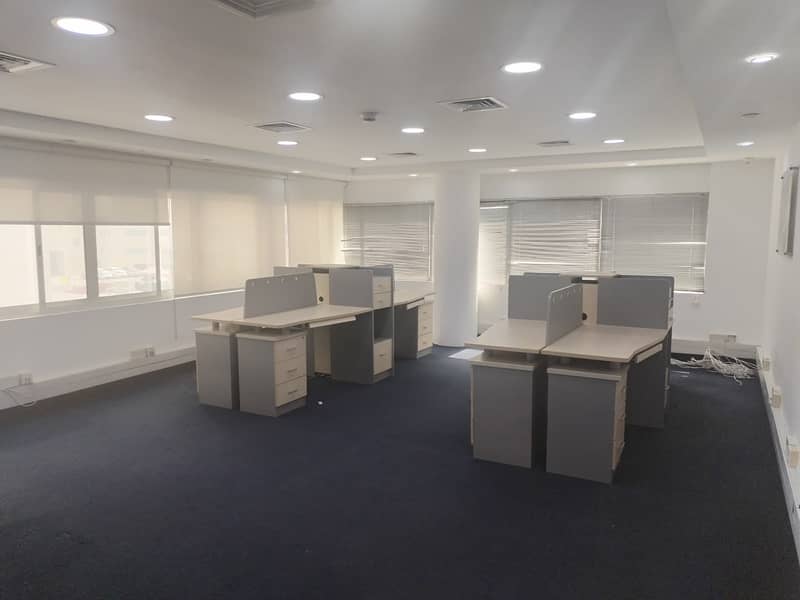1,550 Sq Ft Fully Fitted Office in Al Garhoud | AED 140K