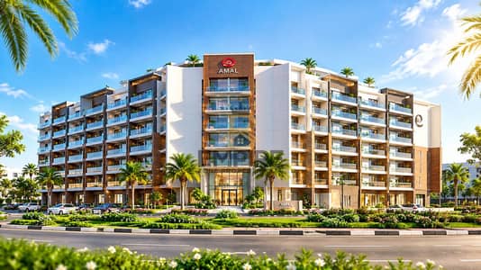 Studio for Sale in Dubai Industrial City, Dubai - Amal Residences in Bloom. png Studio for Sale in Dubai Industrial City, Dubai - Amal Residences in Bloom. png
